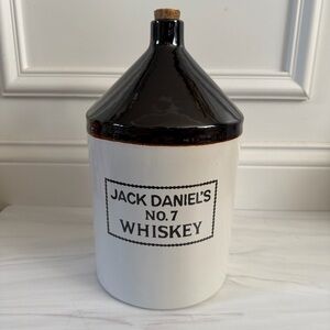 1970s Jack Daniel's No. 7 Whiskey Collectible Ceramic Gallon Jug & original cork
